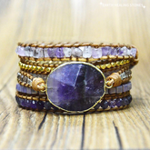 Kronenchakra Amethyst Armband