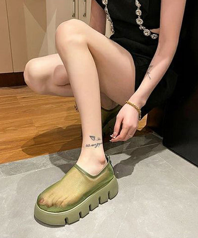 New White Women Platform Tulle Breathable Loafer Shoes New White Women Platform Tulle Breathable Loafer Shoes