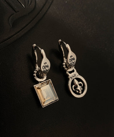 Fine Silk Sterling Silver Zircon Cross Drop Earrings Fine Silk Sterling Silver Zircon Cross Drop Earrings