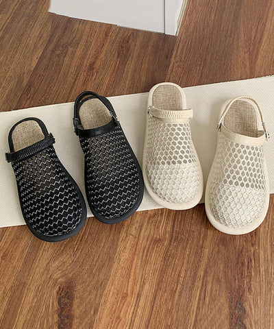 Beige Hollow Out Breathable Mesh Casual Splicing Sandals Beige Hollow Out Breathable Mesh Casual Splicing Sandals