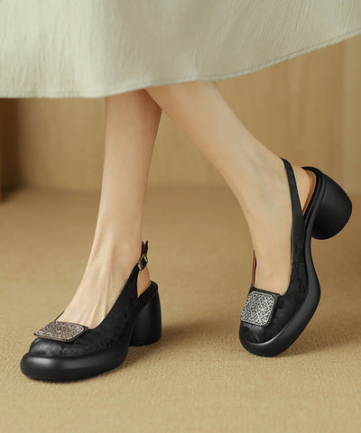 Retro Splicing Chunky Loafer Schuhe Grünes Rindsleder  Retro Splicing Chunky Loafer Schuhe Grünes Rindsleder