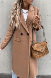 Moderne Oberbekleidung mit Patchwork-Muster und Umlegekragen