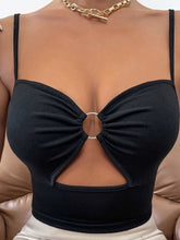 Damen Sexy Crop Tops Camisole Spaghettiträger V-Ausschnitt Cut-out Rundring Verbunden Ärmellos Cami Tank Tops Schlanke Weste Korsett Y2K