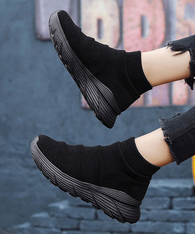Coffee Splicing Platform Breathable Soft Flat Shoes Coffee Splicing Platform Breathable Soft Flat Shoes