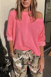 Meridress Sandy Cold Should Solid Color Shirt