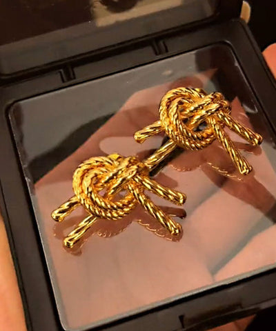 Modern Gold Copper Overgild Love Stud Earrings Modern Gold Copper Overgild Love Stud Earrings