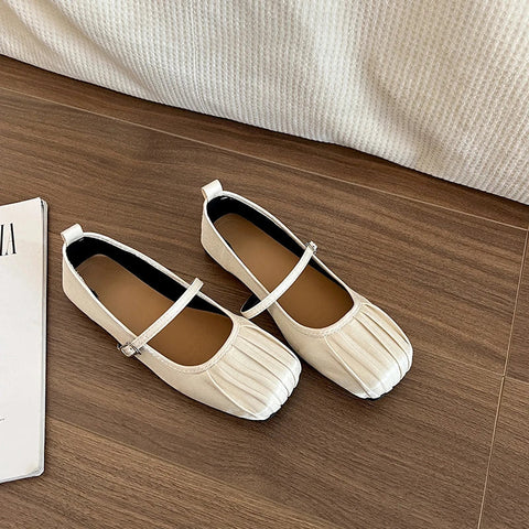Designer Damen Mary Jane Schuhe Mode Damen Square Toe Flats Schuhe Weiche Sohle Flache Ferse Kleid Ballettschuhe  Designer Damen Mary Jane Schuhe Mode Damen Square Toe Flats Schuhe Weiche Sohle Flache Ferse Kleid Ballettschuhe