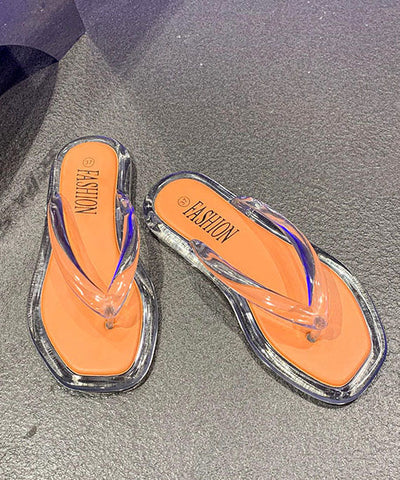 Chic Comfortable Black Clear Flats Flip Flops Chic Comfortable Black Clear Flats Flip Flops