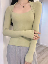 Gefälschte Zwei Top Winter Basis Quadrat Kragen Sexy Große Brüste Elegante Einfarbig Schlank Sexy Langarm T-shirt Tees Tops Koreanische g6EB