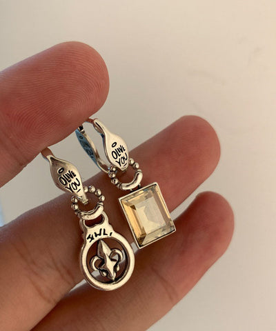 Fine Silk Sterling Silver Zircon Cross Drop Earrings Fine Silk Sterling Silver Zircon Cross Drop Earrings