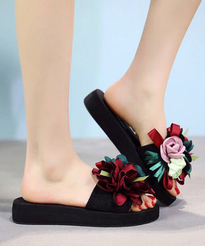 Nuevas sandalias playeras con diseño de flores para vacaciones de moda  Nuevas sandalias playeras con diseño de flores para vacaciones de moda