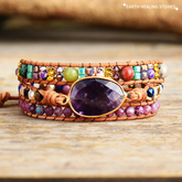 Amethyst-Armband mit innerer Weisheit