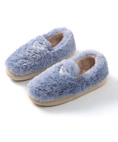 Comfortable Soft Pink Faux Fur Flat Shoes Comfortable Soft Pink Faux Fur Flat Shoes