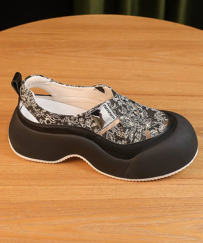 2025 Spleißen Plattform Sandalen Khaki Faux Leder Aushöhlen  2025 Spleißen Plattform Sandalen Khaki Faux Leder Aushöhlen