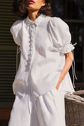 Modisches, lässiges Oberteil mit einfarbigem Patchwork-Umlegekragen