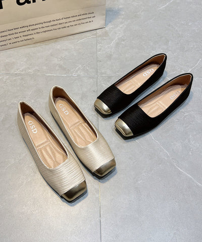 Neu Bequeme Vielseitige Apricot Spleißen Flache Füße Schuhe  Neu Bequeme Vielseitige Apricot Spleißen Flache Füße Schuhe