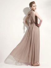 Summer Dress Maxi Dresses Purple Jewel Neck Lace Up Chiffon Beach Dress