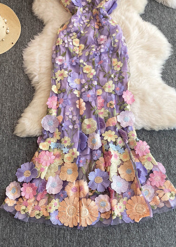 Fashion Rose O-Ausschnitt schmeichelnde Tüll Maxi Kleider Sommer  Fashion Rose O-Ausschnitt schmeichelnde Tüll Maxi Kleider Sommer