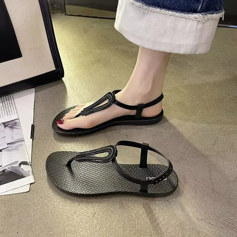 Clip Toe Flats Sandalen Frauen Sommer Mode Neue Schuhe Strand Hausschuhe Wandern Mujer Flip-Flops Lässige Dias Gemütliche Zapatillas  Clip Toe Flats Sandalen Frauen Sommer Mode Neue Schuhe Strand Hausschuhe Wandern Mujer Flip-Flops Lässige Dias Gemütliche Zapatillas