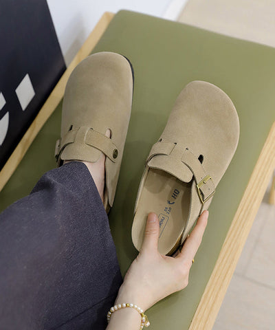 Nuevas sandalias Baotou sencillas y versátiles en color beige  Nuevas sandalias Baotou sencillas y versátiles en color beige