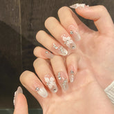 Neuer Stil Schlangenelement Zirkon Bohrer Advanced Cool Cat's Eye Handgefertigte Nagelbekleidung