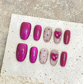 Kurze Mandel quadratische ABS Falsche Press-on-Nägel Hersteller Stick on Nails