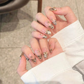 Neueste hochwertige lange quadratische Form, handgefertigt, anpassbar, vollständige Abdeckung, zum Aufdrücken von Nägeln, verschiedenes Design für Finger