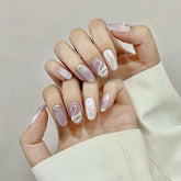 Hochwertige Press-on-Nägel, Katzenauge, abnehmbare Kunstnägel, ABS-Gel-Nagel