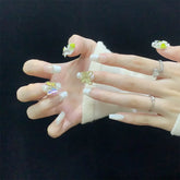 Die neueste handbemalte, individuell geprägte Nagelpresse mit vollständiger Abdeckung, verschiedene Fingerdesigns