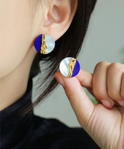 Original Design Multi Sterling Silver Overgild Gem Stone Stud Earrings Original Design Multi Sterling Silver Overgild Gem Stone Stud Earrings