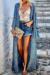 Prenda exterior tipo cárdigan con estampado bohemio (3 colores)