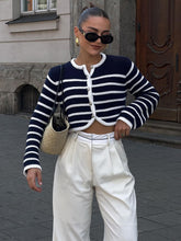 TARUXY Dünne Strickjacke Für Frauen O Neck Farbe Block Langarm Nette Mantel Femme Herbst Street Fashion Casual Strickjacke 2023