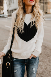 Lässiges Patchwork-Oberteil mit Rundhalsausschnitt (6 Farben)