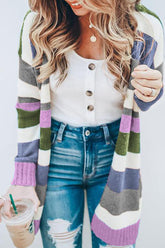 Fashion Street gestreifte Patchwork-Pullover