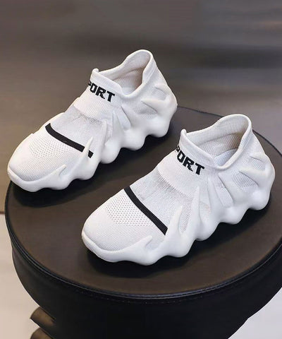 Comfy Splicing Flat Feet Shoes Black Breathable Mesh Comfy Splicing Flat Feet Shoes Black Breathable Mesh