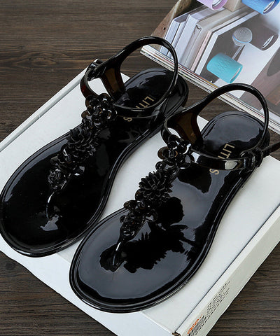 Boho Green Floral Splicing Beach Flip Flops Sandals Boho Green Floral Splicing Beach Flip Flops Sandals