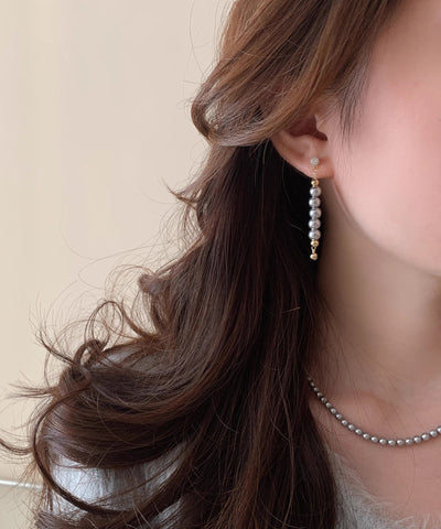 Original Design Colorblock Copper Overgild Pearl Hoop Earrings Original Design Colorblock Copper Overgild Pearl Hoop Earrings