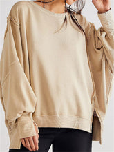 Tossy Patchwork Knit Loose Pullover Female Autumn 2023 Casual High Waist Solid Streetwear Sweater Knitwear Ladies Pullover New