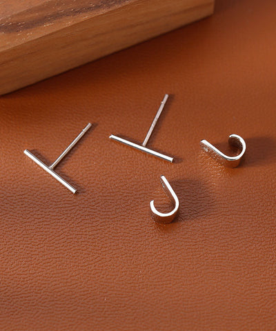 Original Design Silk Sterling Silver Stud Earrings Original Design Silk Sterling Silver Stud Earrings