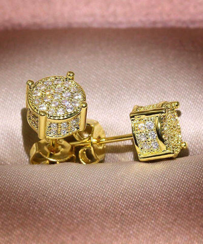 New Silk Sterling Silver Zircon Stud Earrings New Silk Sterling Silver Zircon Stud Earrings