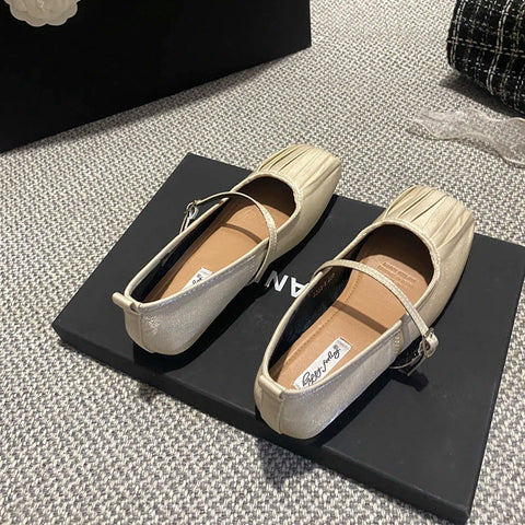 Designer Damen Mary Jane Schuhe Mode Damen Square Toe Flats Schuhe Weiche Sohle Flache Ferse Kleid Ballettschuhe  Designer Damen Mary Jane Schuhe Mode Damen Square Toe Flats Schuhe Weiche Sohle Flache Ferse Kleid Ballettschuhe