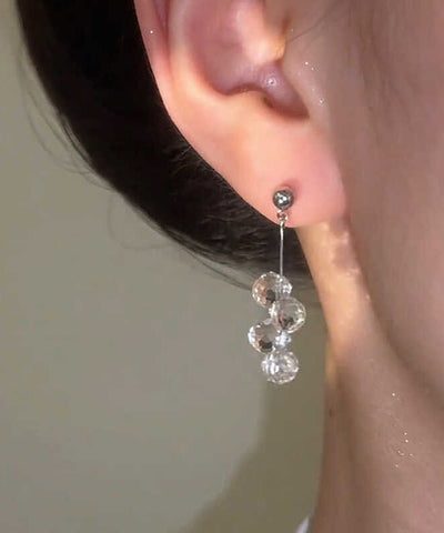 Fine Silk Copper Crystal Ball Tassel Drop Earrings Fine Silk Copper Crystal Ball Tassel Drop Earrings