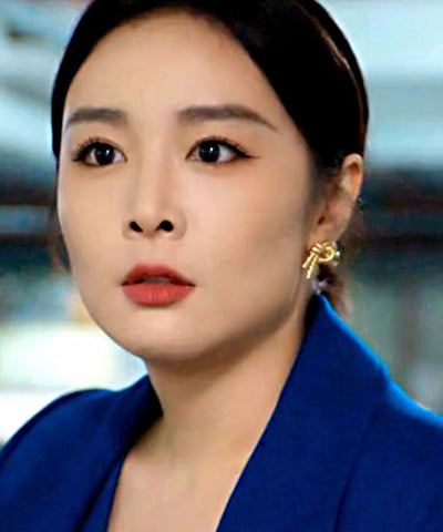 Modern Gold Copper Overgild Love Stud Earrings Modern Gold Copper Overgild Love Stud Earrings