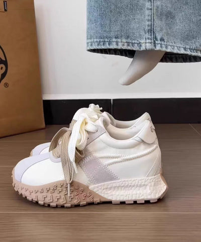 Lässige, bequeme Plateauschuhe mit Schnürung in Marineblau  Lässige, bequeme Plateauschuhe mit Schnürung in Marineblau