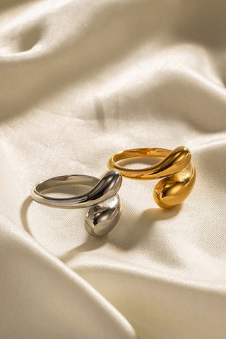 Anillo abierto con cruz ajustable, creativo y chapado en oro de moda 