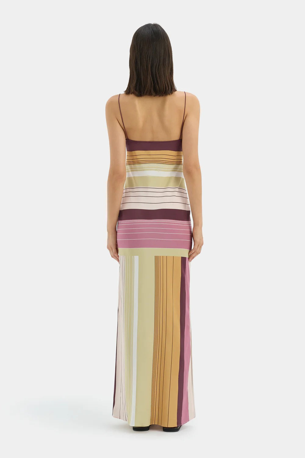 Elegant Floral Cami Tie Waist Bodycon Midi Dress