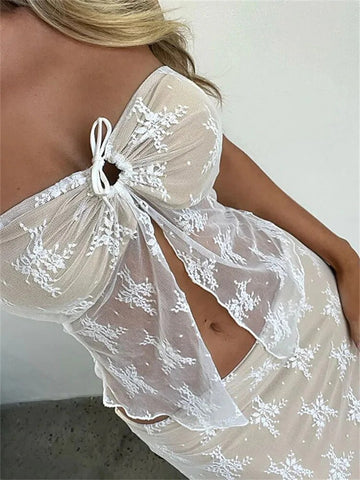 Bustiers de encaje, corsés sin tirantes, hombros descubiertos, tops de tubo, fiesta, malla transparente, camiseta de tirantes, mini chaleco de verano 2024, nuevo 