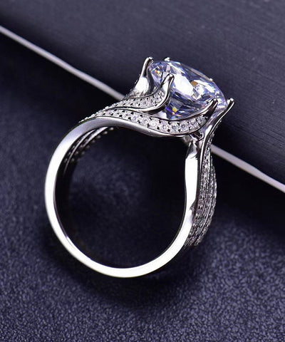 Boutique Kupfer Zirkon Fünf Karat Taube Ei Ringe
