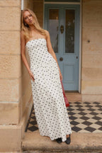 Printed Bandeau Bodycon Maxi Dress