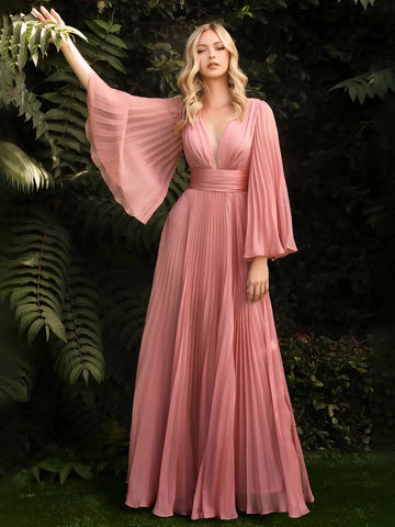 Vestido de fiesta de cumpleaños con escote en V y mangas ilusión para graduación, vestidos midi 